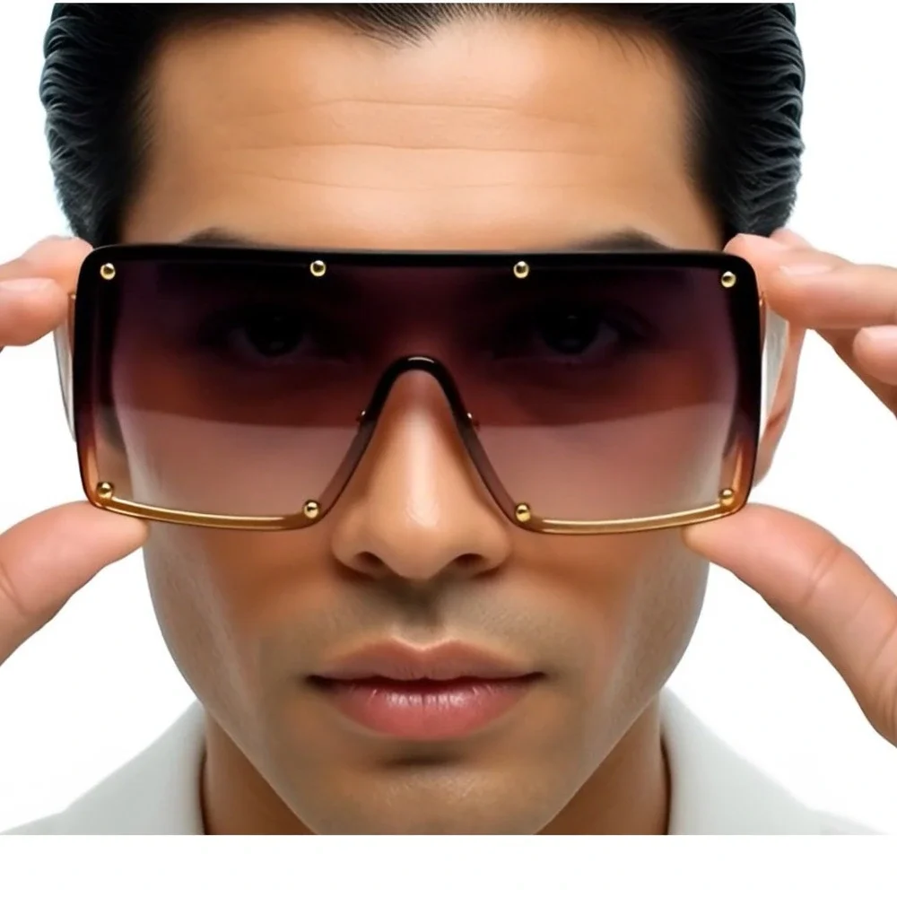 Women Retro Shield‎ Style Party Club Rave DJ Ski Beach SUN GLASSES Burgundy 2026
